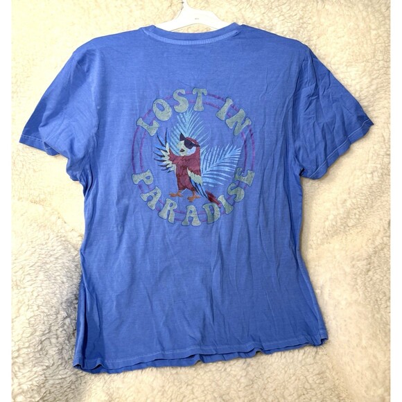 Margaritaville Blue T-shirt Lost In Paradise Short Sleeve Tee Palace Blue L - Picture 4 of 4